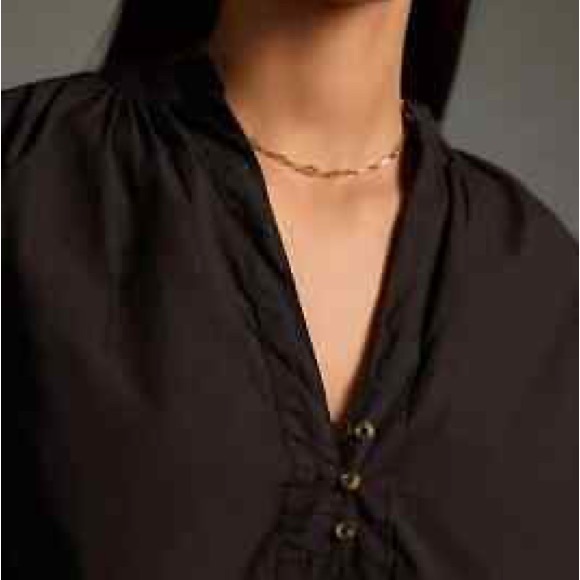 Pilcro Tops - Pilcro Cropped Henley Top-‎ XXS